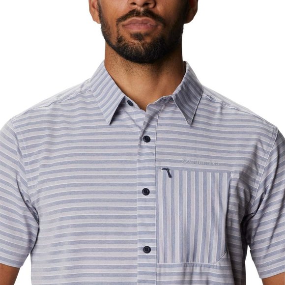 Columbia Men's Twisted Creek Short Sleeve Shirt Collegiant Navy XXL - Picture 5 of 8